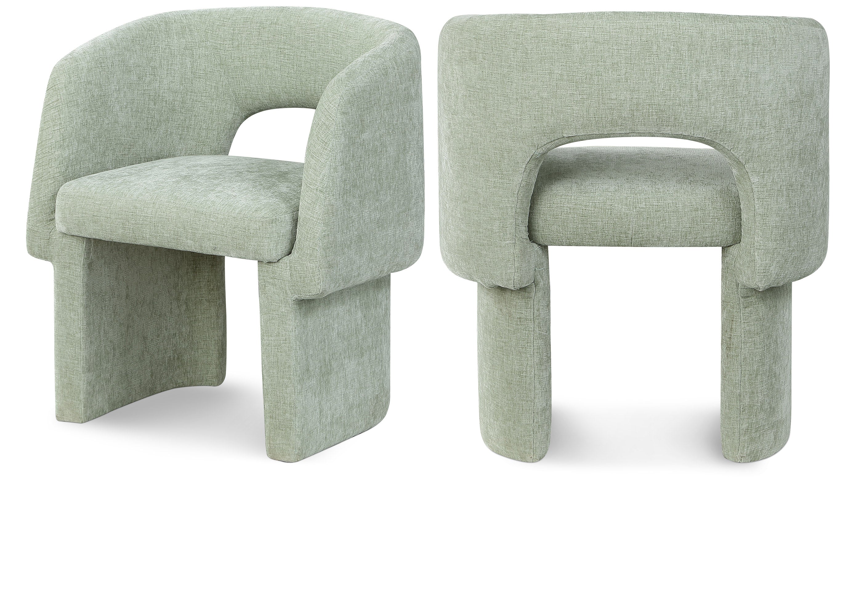 Emmet Chenille Fabric Upholstered Dining Chair / Accent Chair