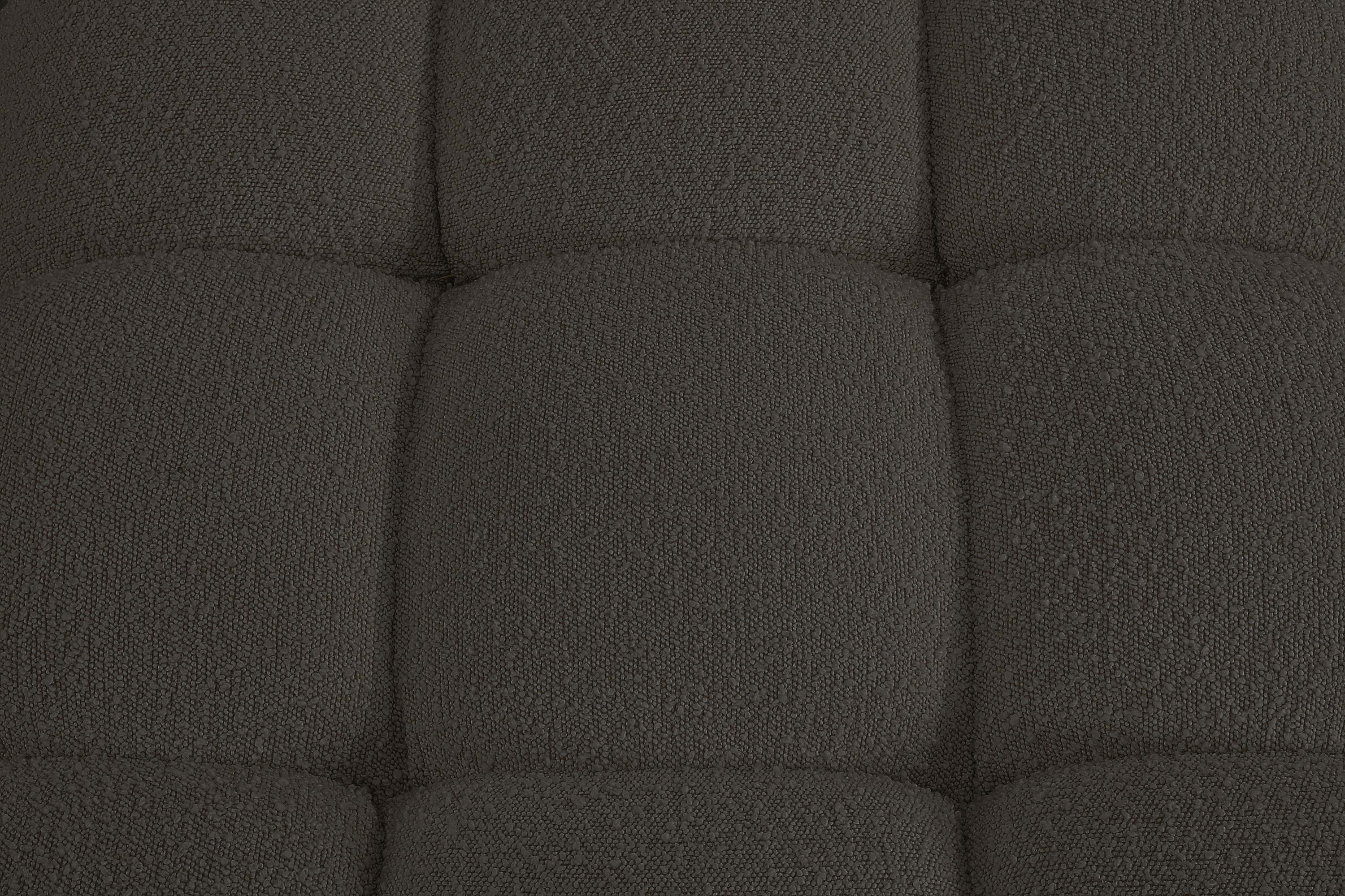 Ames Boucle Fabric Ottoman