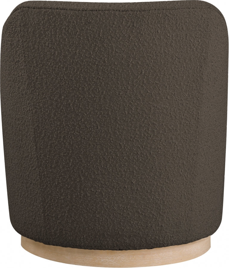 Clarita Boucle Fabric Upholstered Swivel Accent Chair