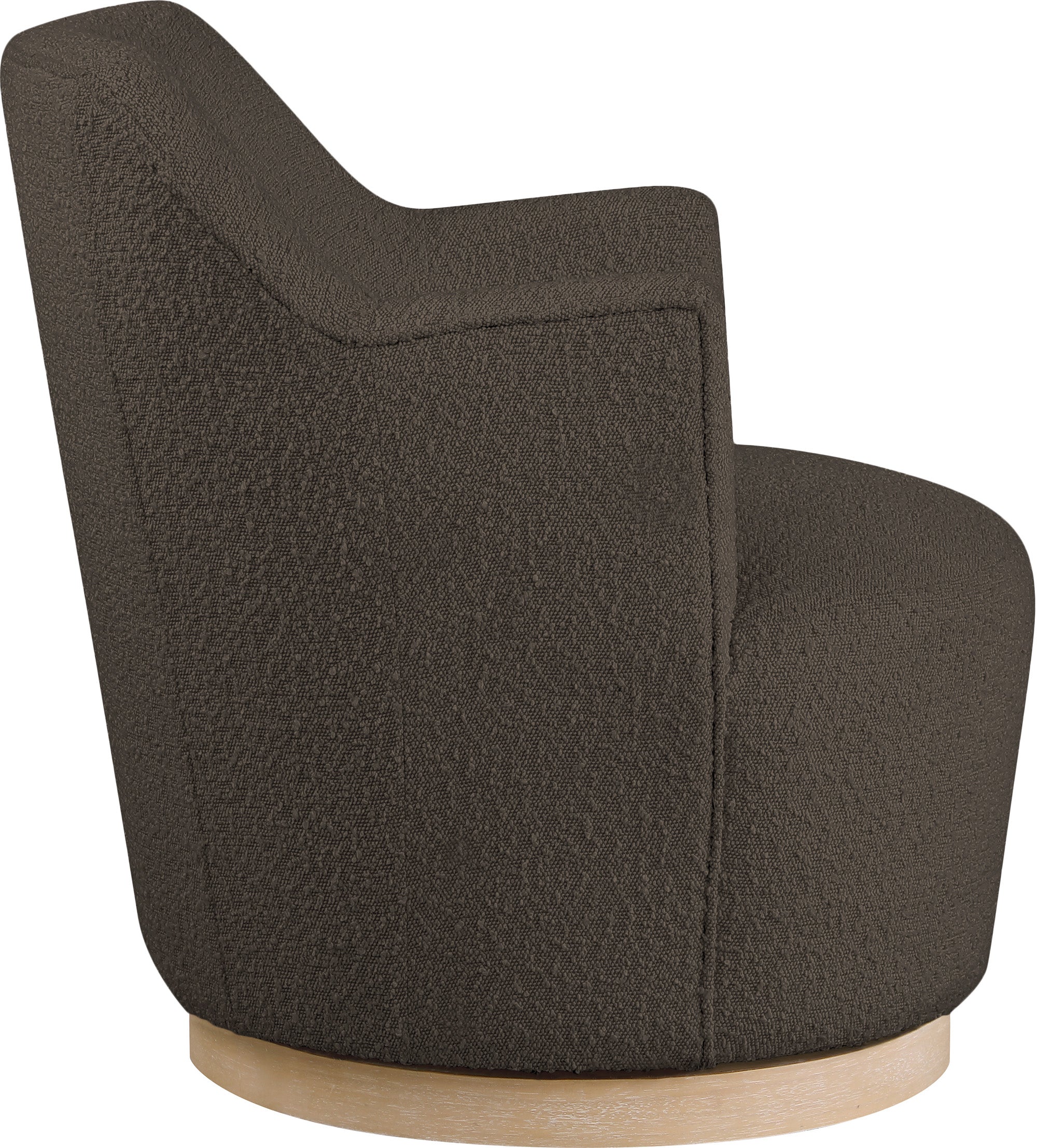 Clarita Boucle Fabric Upholstered Swivel Accent Chair