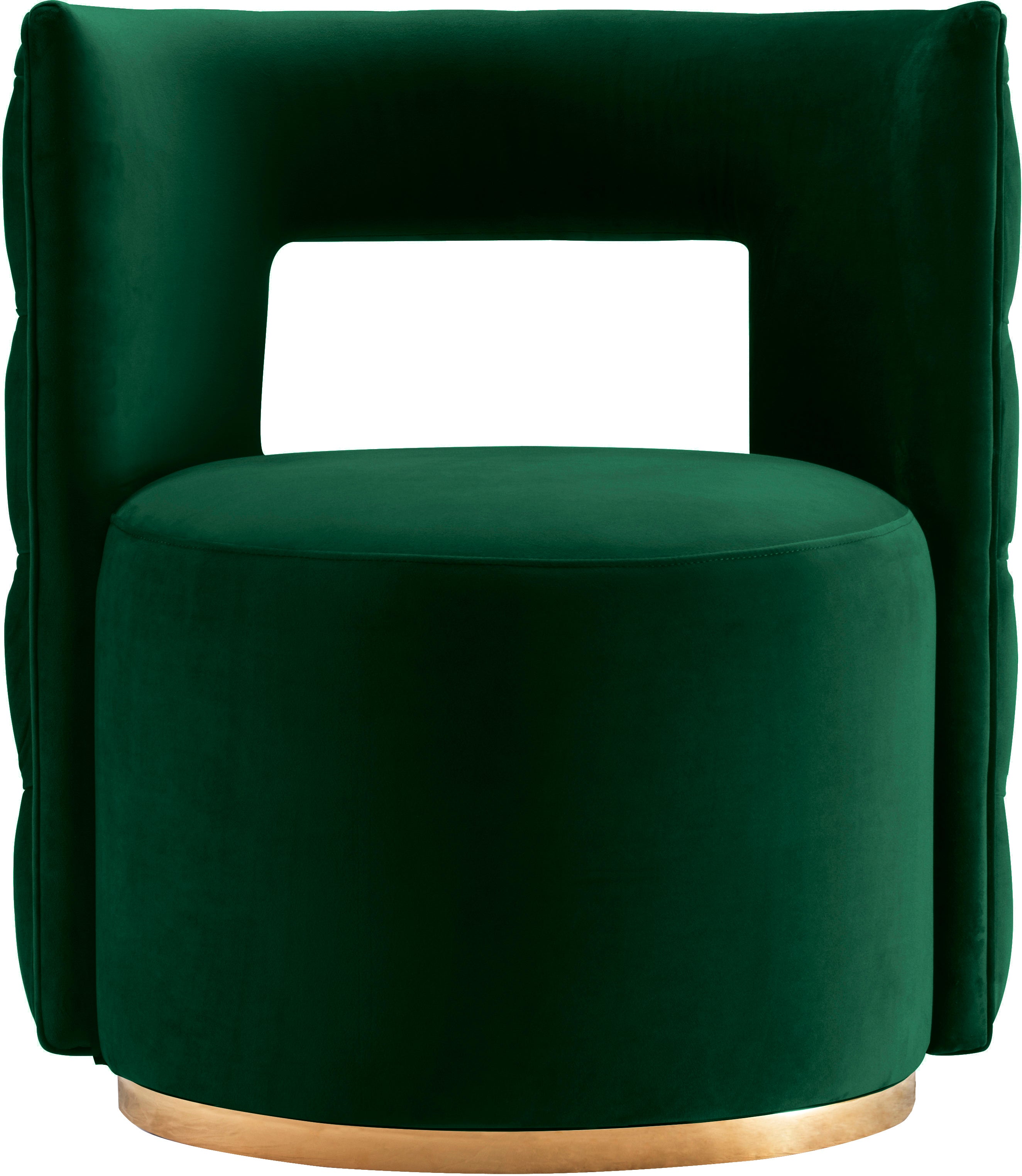 Theo Velvet Upholstered Swivel Accent Chair
