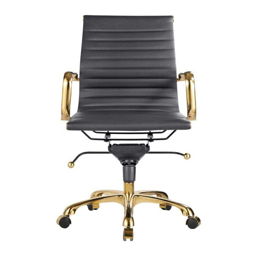 Eames Group Management Chair Gold Frame - Low Back
