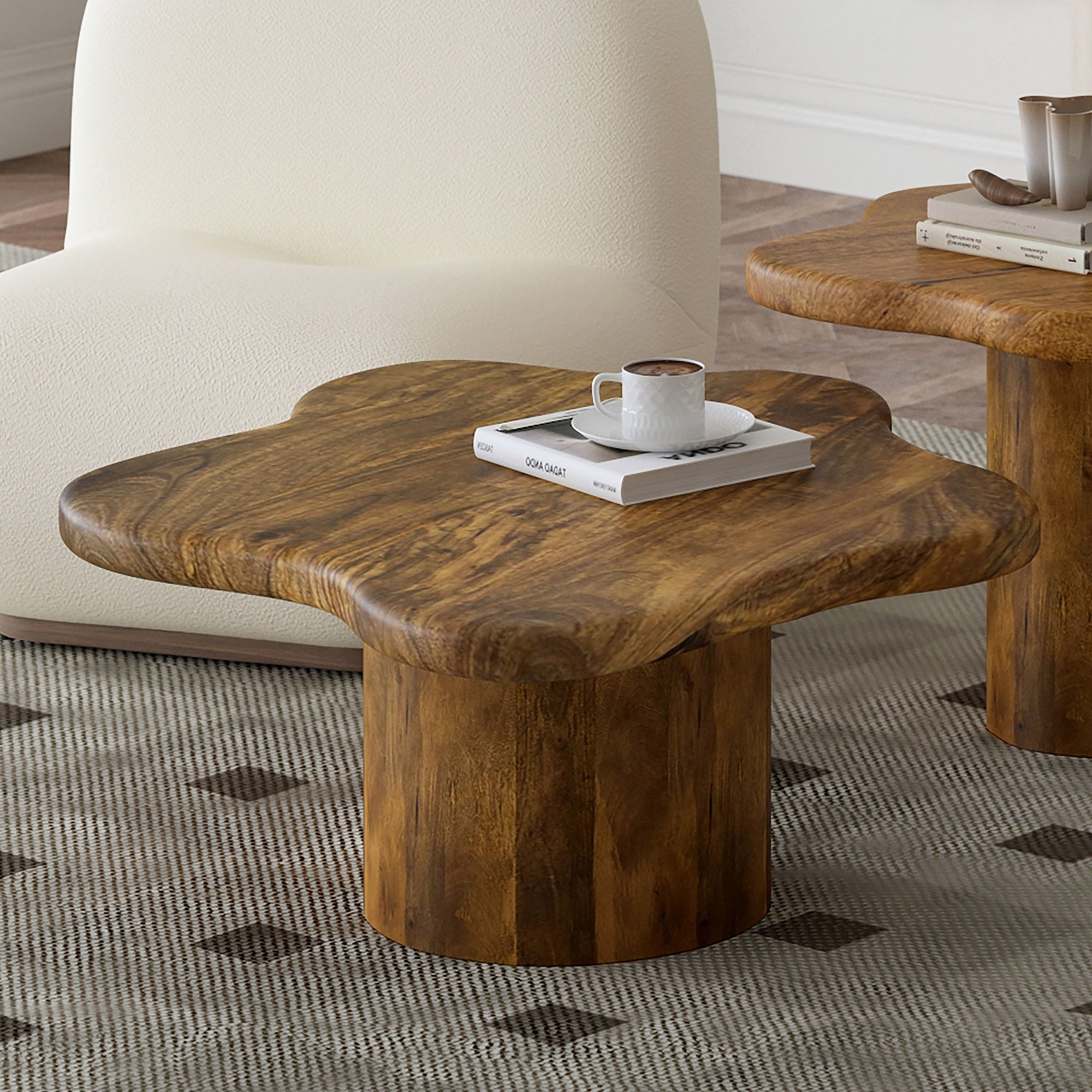 Mayal Small Coffee Table in Walnut