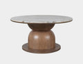 Martina Round Coffee Table - Walnut