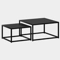 Quinn 2pc Coffee Table Set in Black