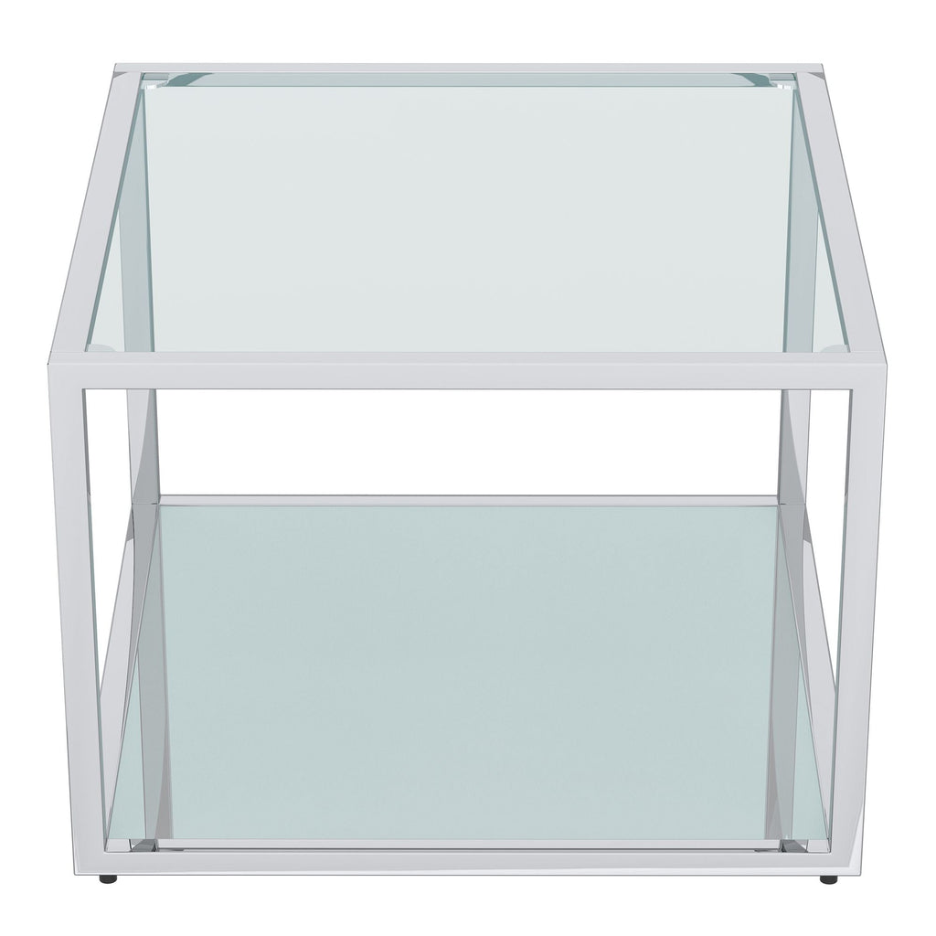 Casini 3pc Small Coffee Table Set in Silver