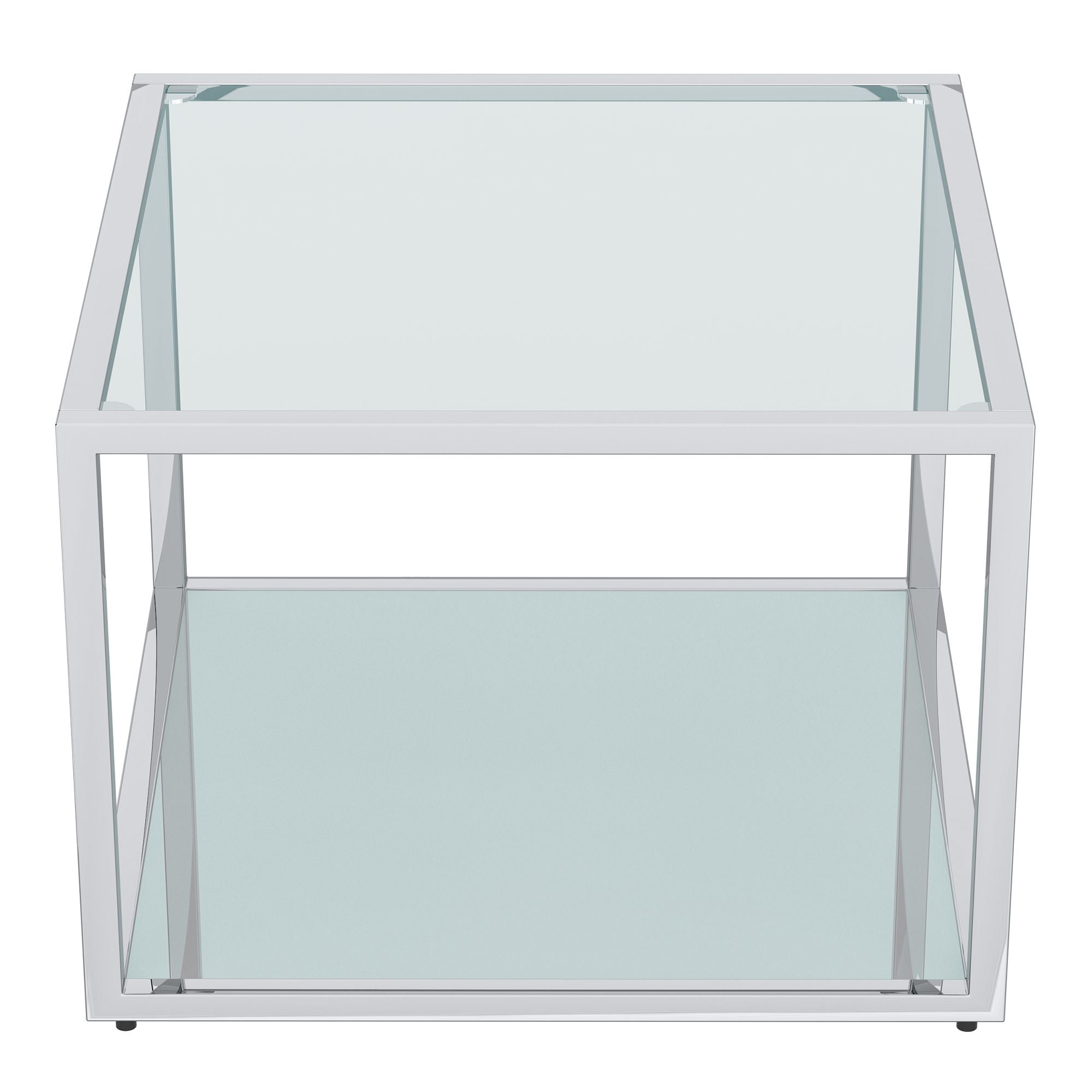 Casini 3pc Small Coffee Table Set in Silver