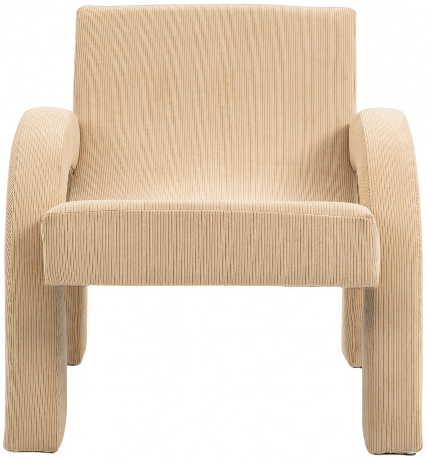 Corduroy Fabric Upholstered Accent Chair