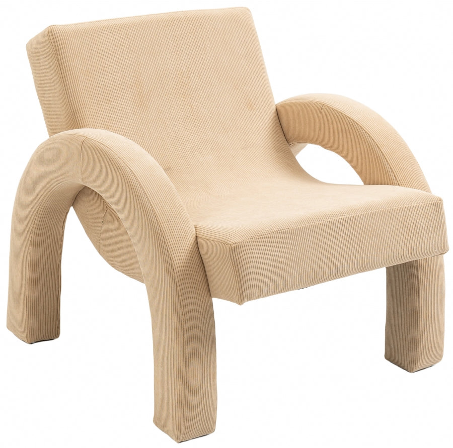 Corduroy Fabric Upholstered Accent Chair