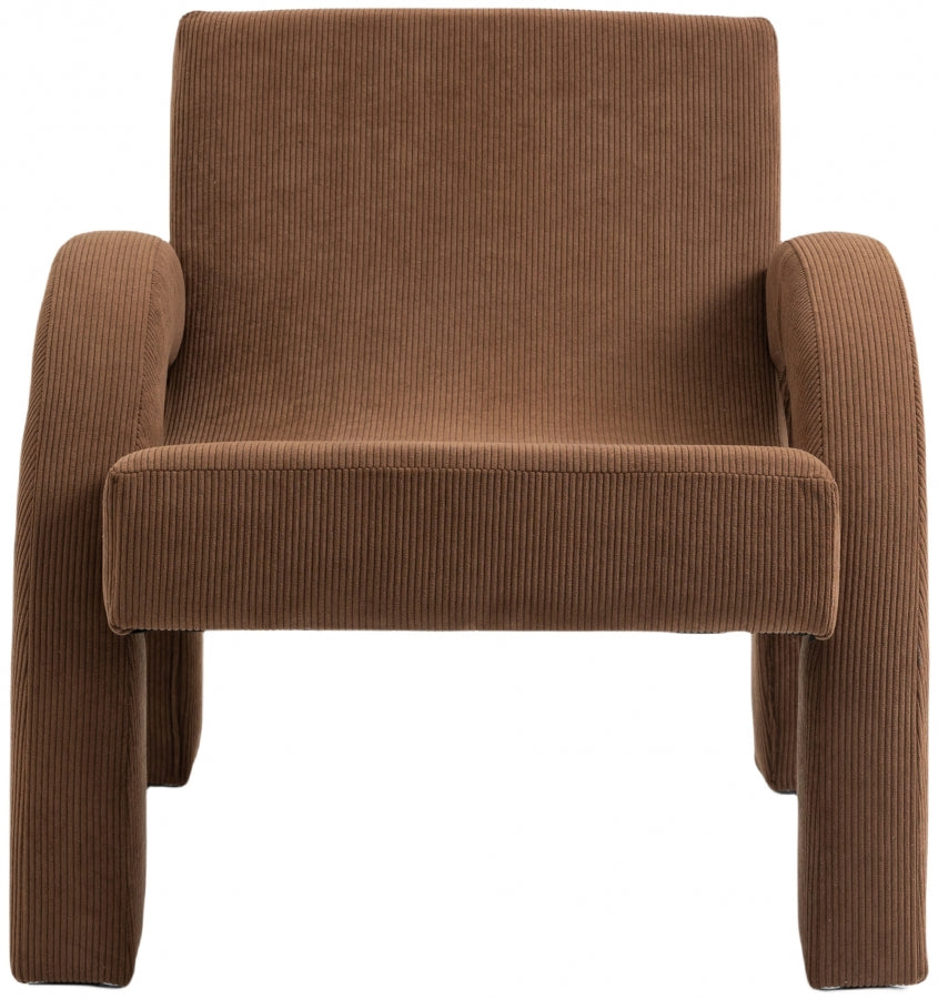 Corduroy Fabric Upholstered Accent Chair