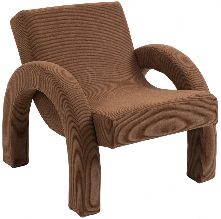 Corduroy Fabric Upholstered Accent Chair