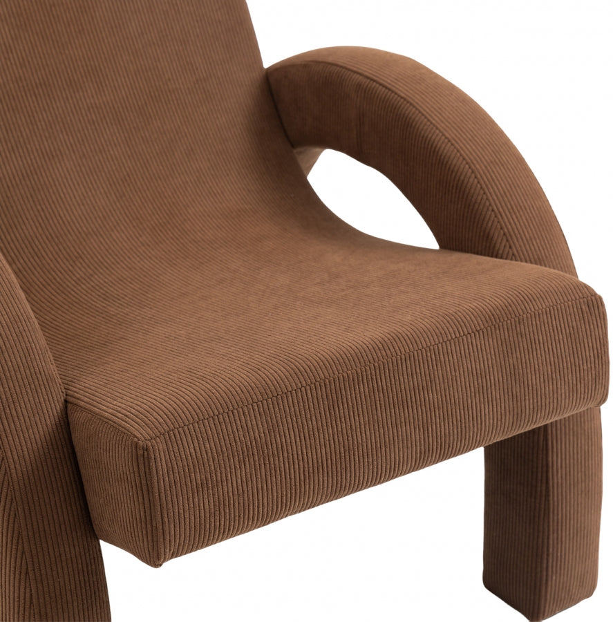Corduroy Fabric Upholstered Accent Chair