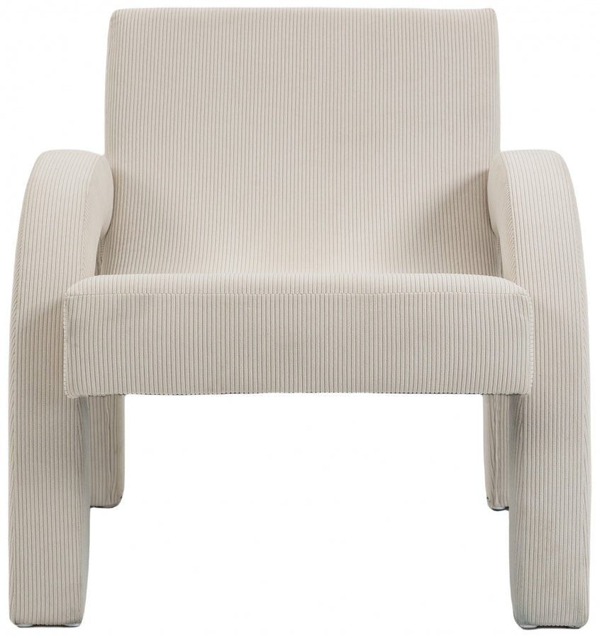 Corduroy Fabric Upholstered Accent Chair