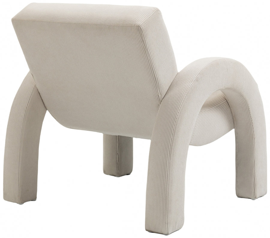 Corduroy Fabric Upholstered Accent Chair