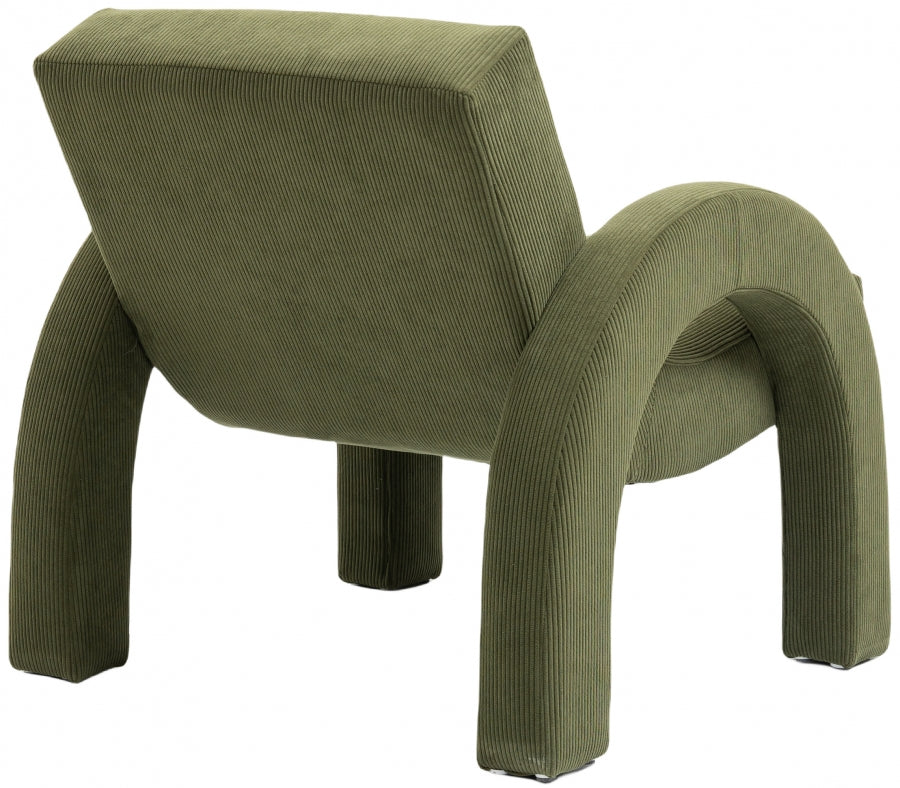 Corduroy Fabric Upholstered Accent Chair