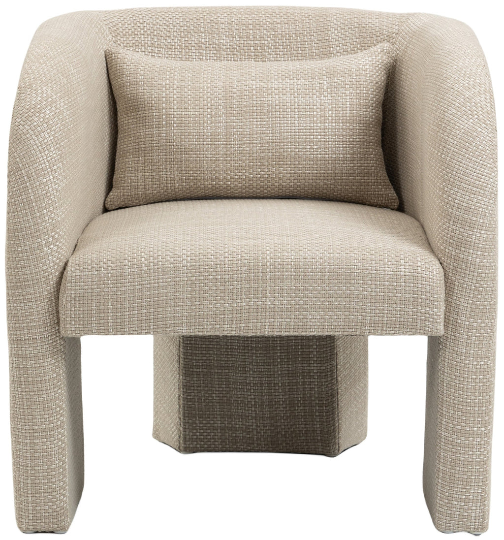 Sawyer Weaved Fabric Upholstered Accent Chair