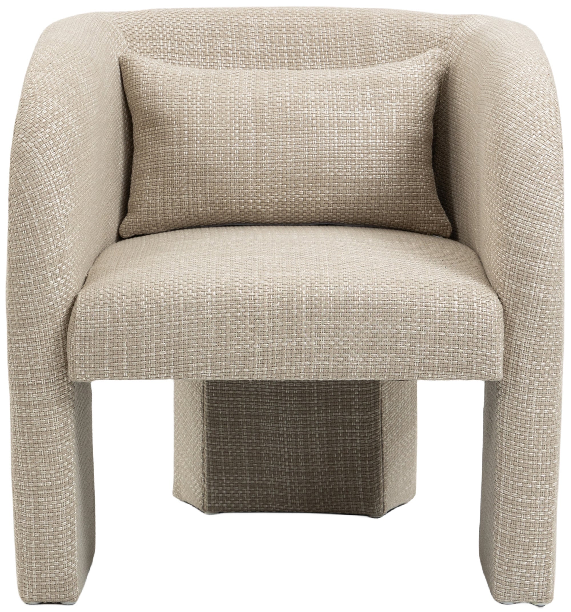 Sawyer Weaved Fabric Upholstered Accent Chair