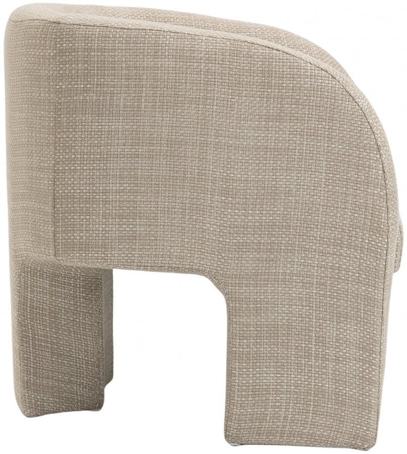 Sawyer Weaved Fabric Upholstered Accent Chair