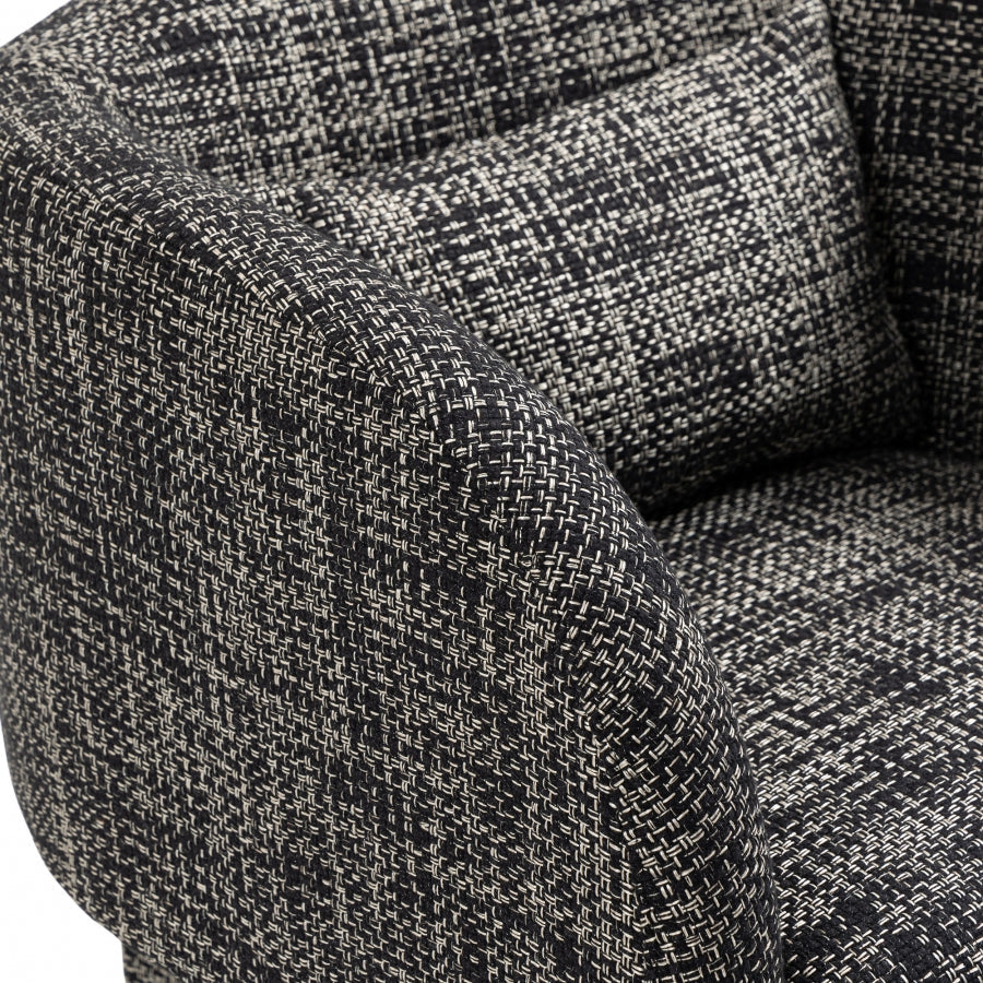 Sawyer Weaved Fabric Upholstered Accent Chair