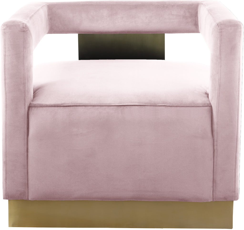 Armani Velvet Upholstered Accent Chair