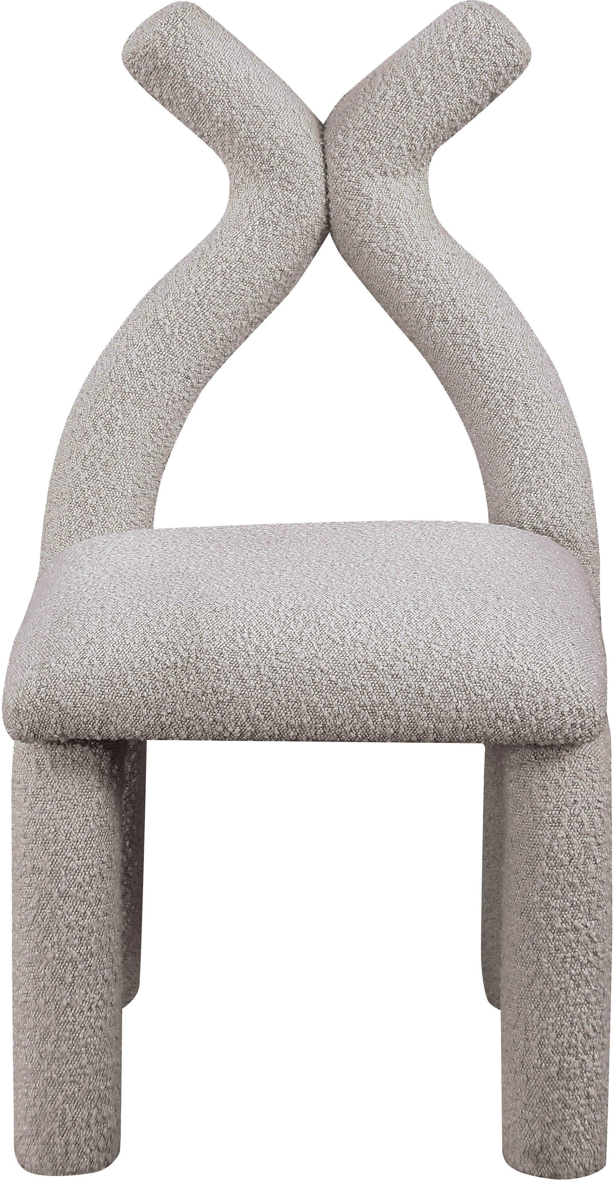 Xena Boucle Fabric Upholstered Accent Chair / Dining Chair