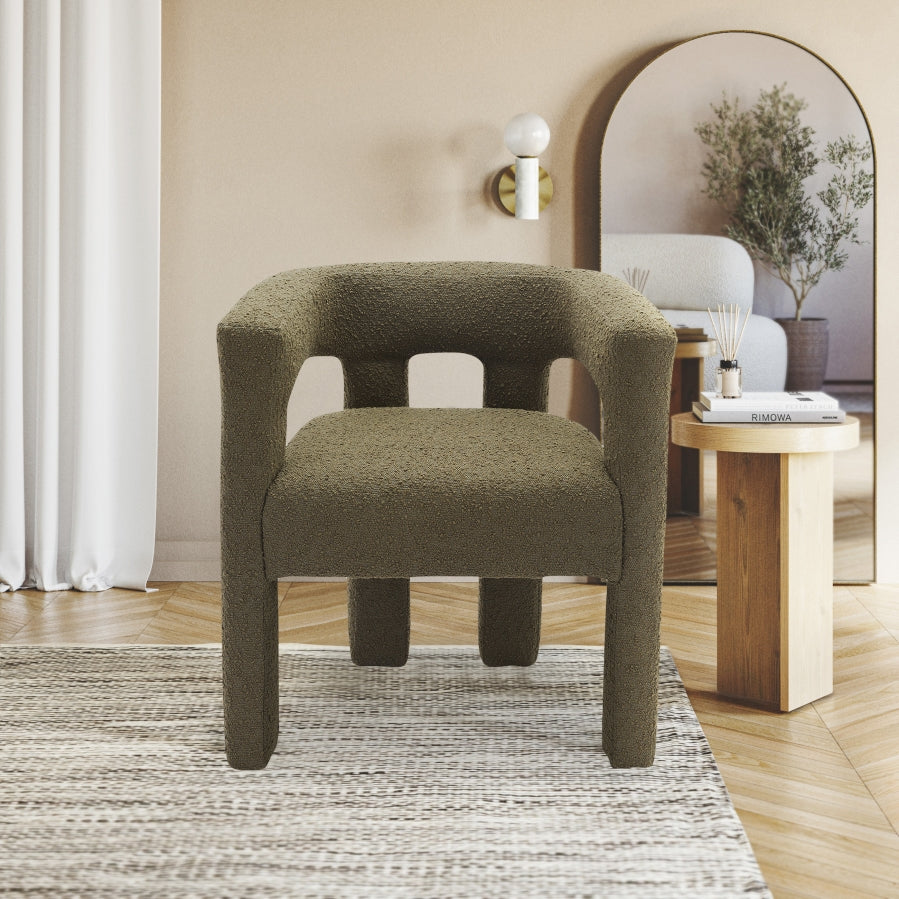 Athena Boucle Fabric Upholstered Accent | Dining Chair