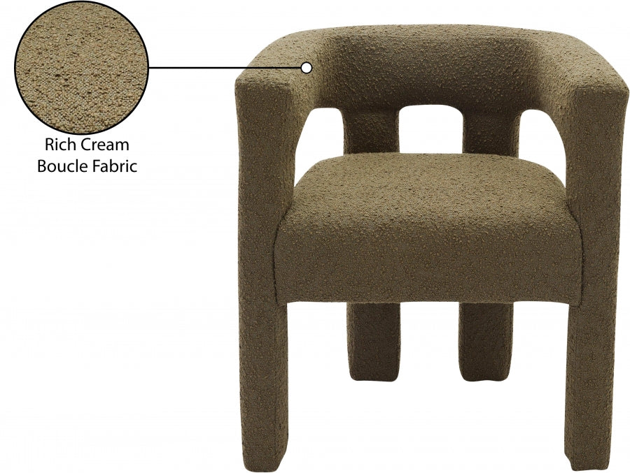 Athena Boucle Fabric Upholstered Accent | Dining Chair