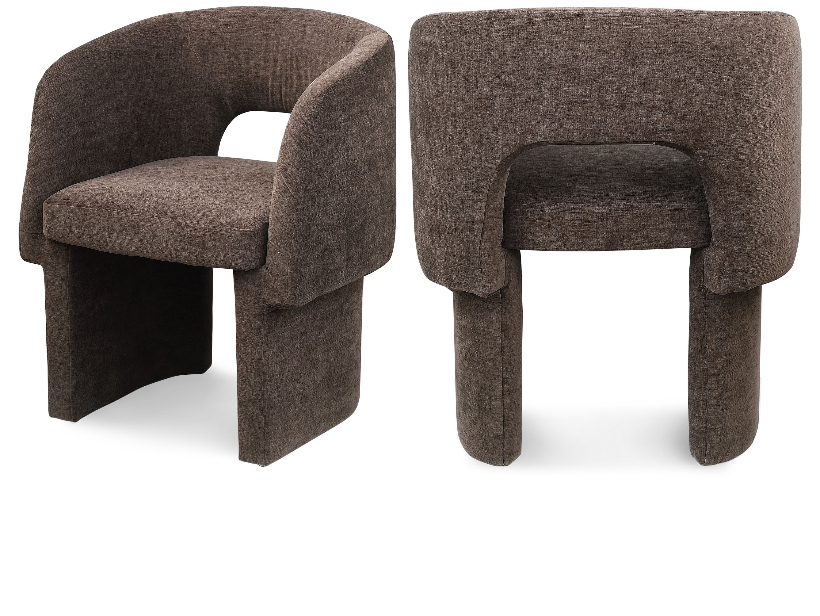 Emmet Chenille Fabric Upholstered Dining Chair / Accent Chair