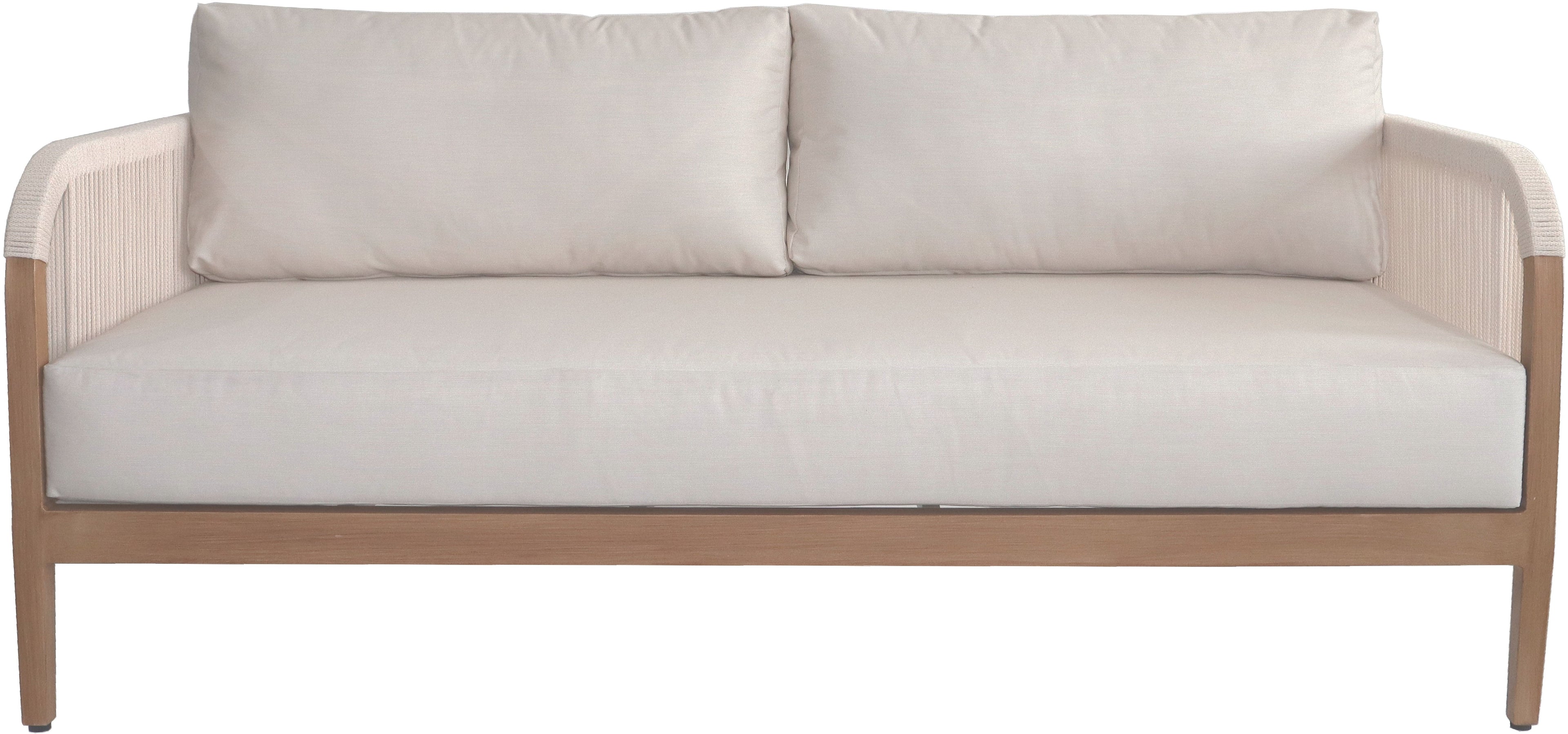 Maui Water Resistant Fabric Upholstered Outdoor Patio Loveseat