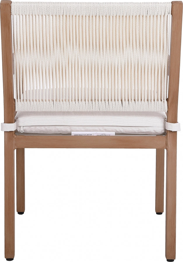 Maui Water Resistant Fabric Upholstered Outdoor Patio Dining Arm Chair