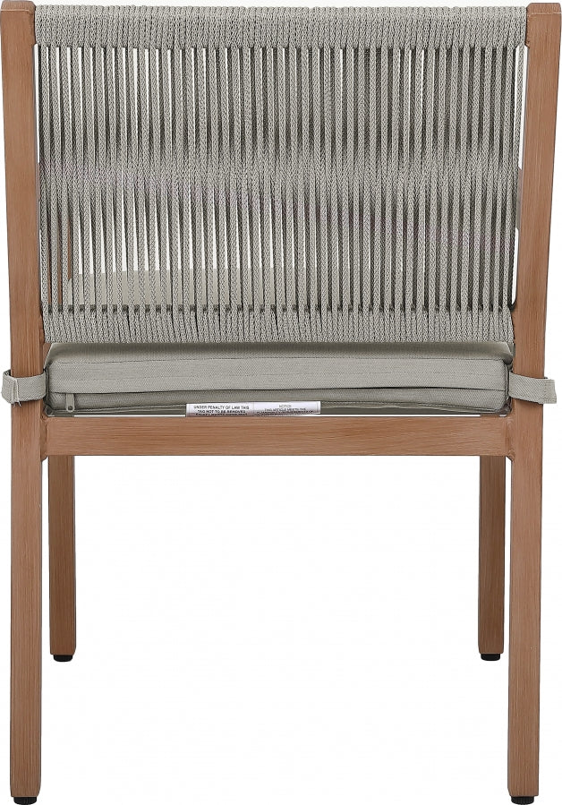 Maui Water Resistant Fabric Upholstered Outdoor Patio Dining Arm Chair