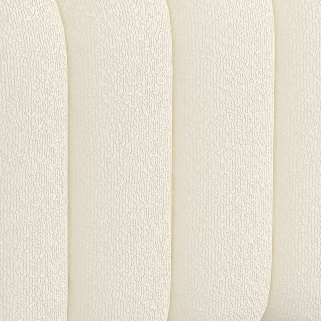 Rigel Large Ottoman Bench in Ivory Boucle