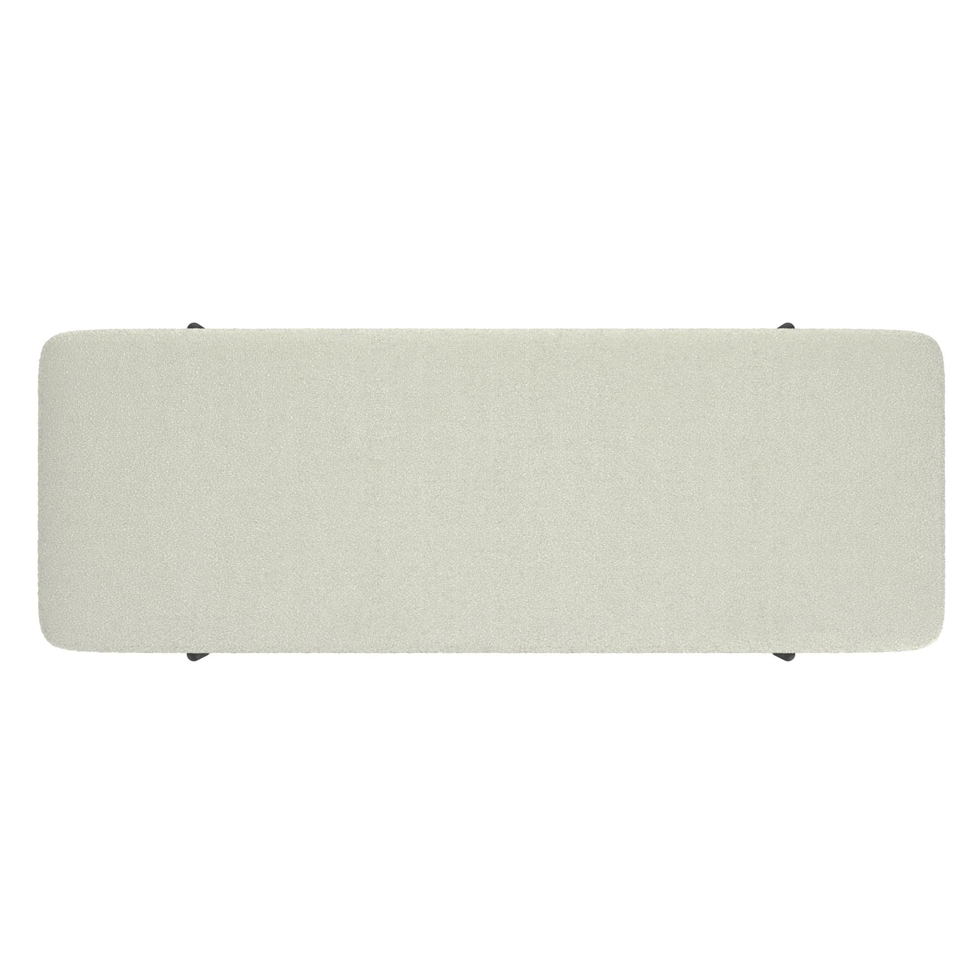 Erzo Storage Ottoman Bench in White and Black
