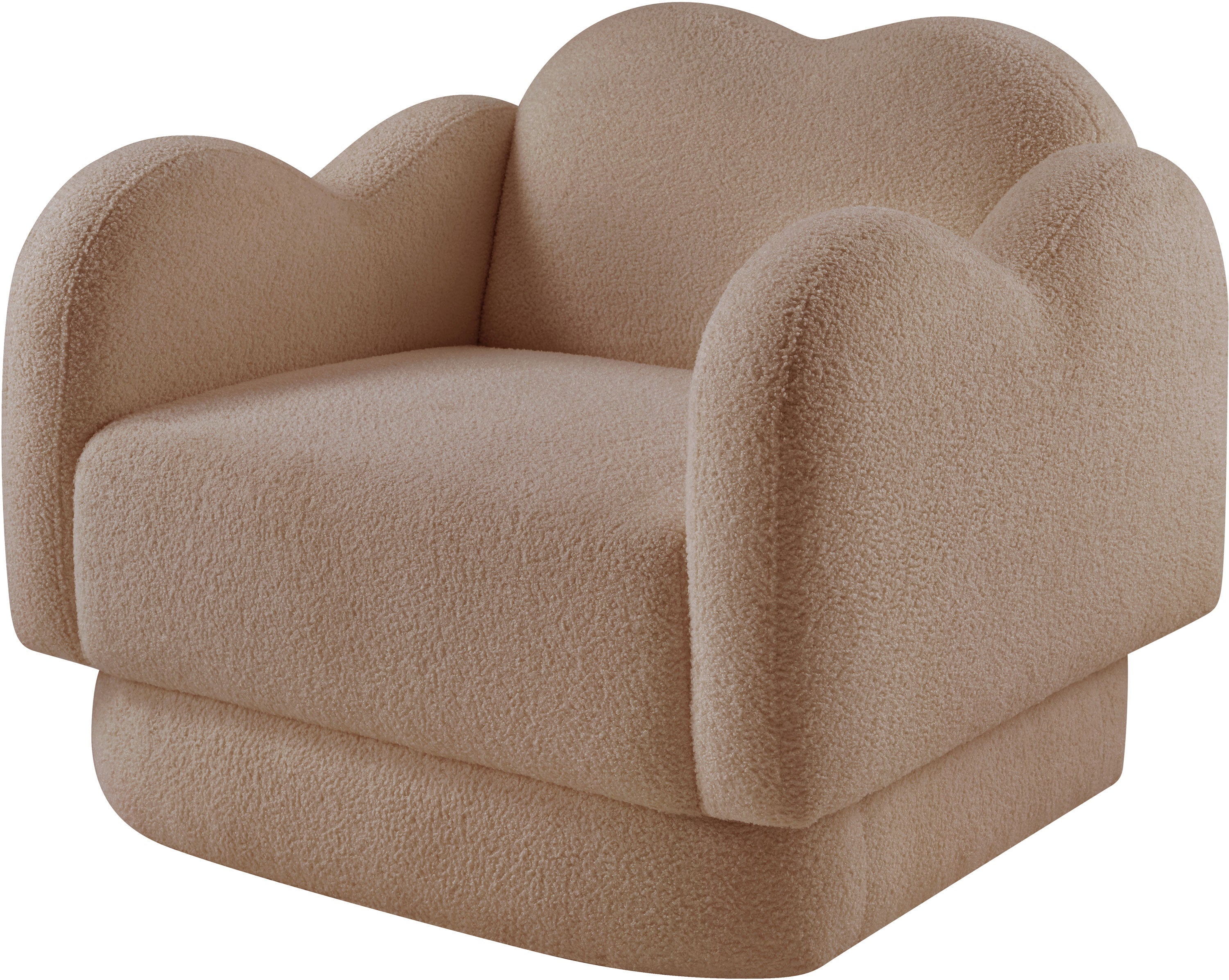 Bloom Teddy Fabric Upholstered Accent Chair
