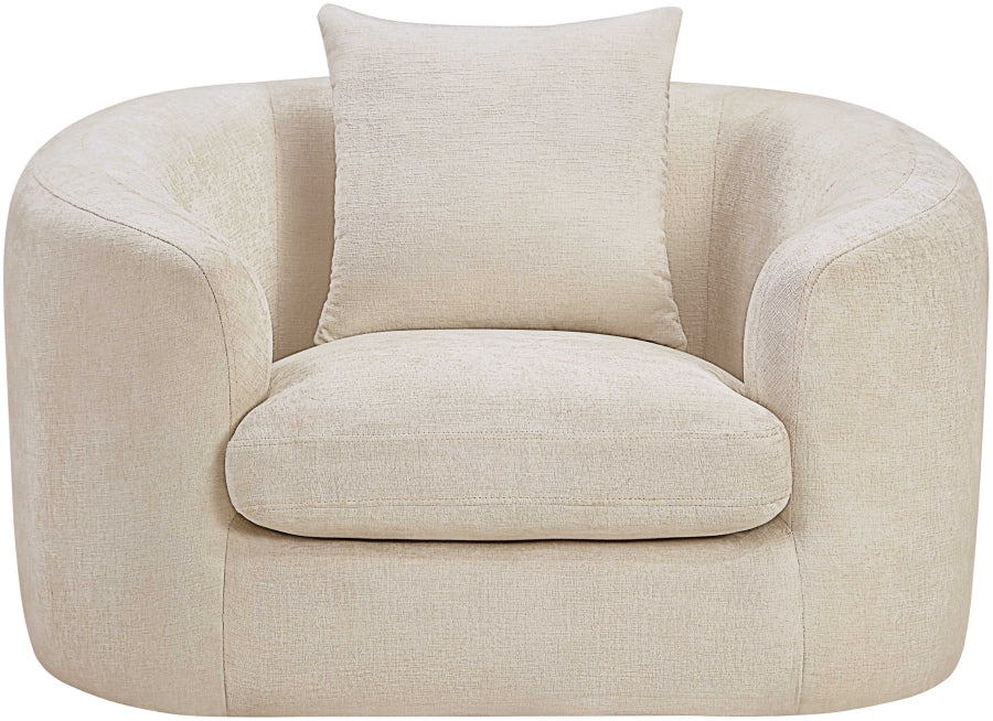 Penelope Chenille Fabric Upholstered Accent Chair