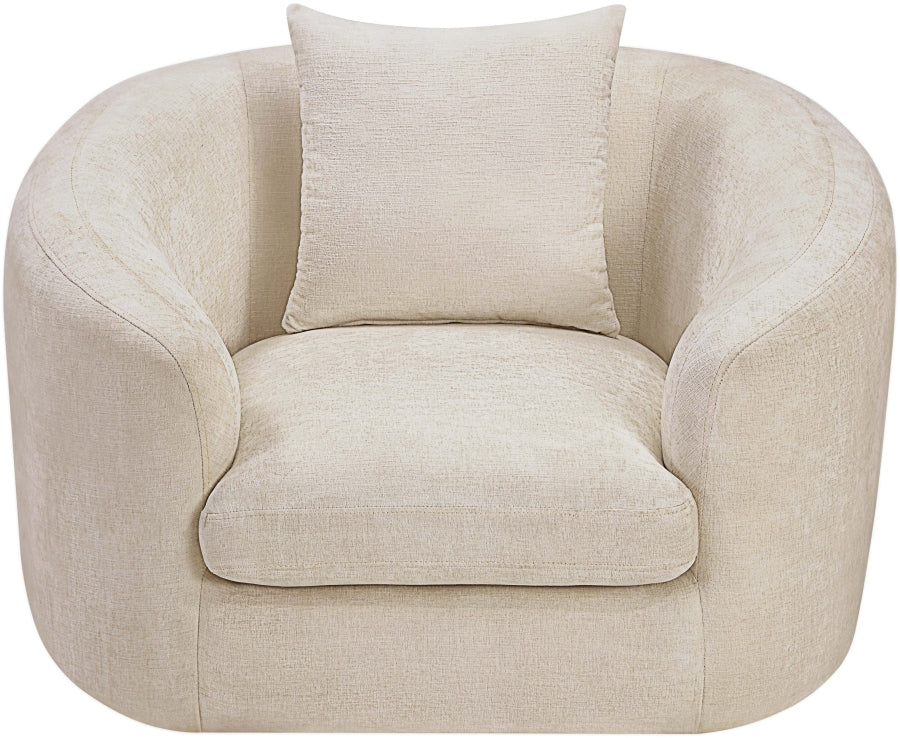 Penelope Chenille Fabric Upholstered Accent Chair