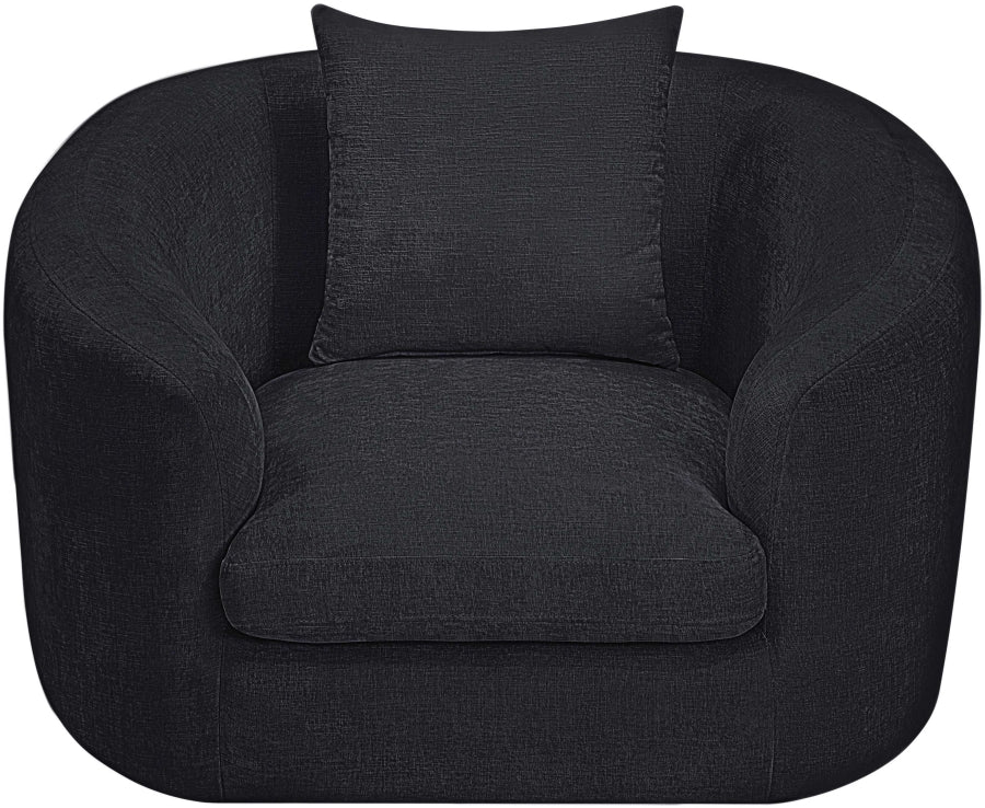 Penelope Chenille Fabric Upholstered Accent Chair
