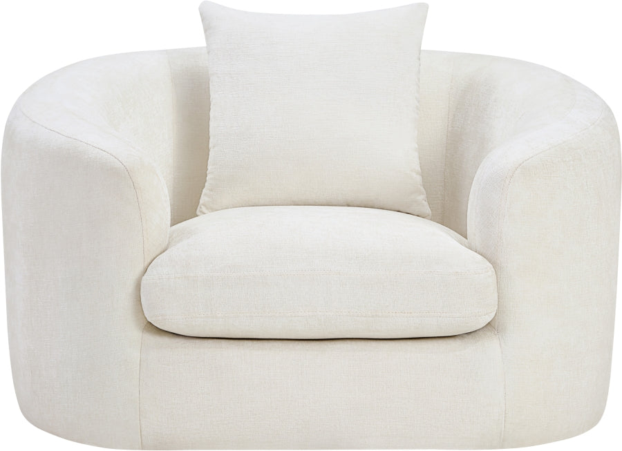 Penelope Chenille Fabric Upholstered Accent Chair