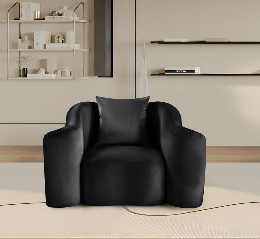 Destin Velvet Upholstered Accent Chair