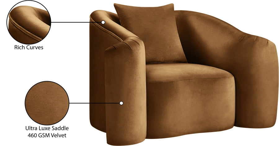 Destin Velvet Upholstered Accent Chair