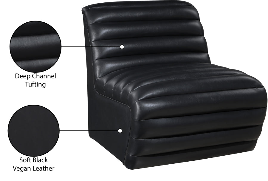 Vega Vegan Leather Upholstered Accent Chair