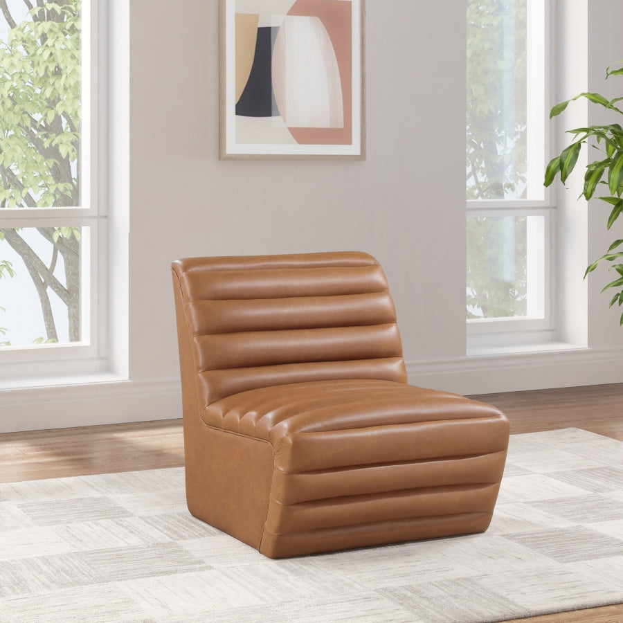 Vega Vegan Leather Upholstered Accent Chair
