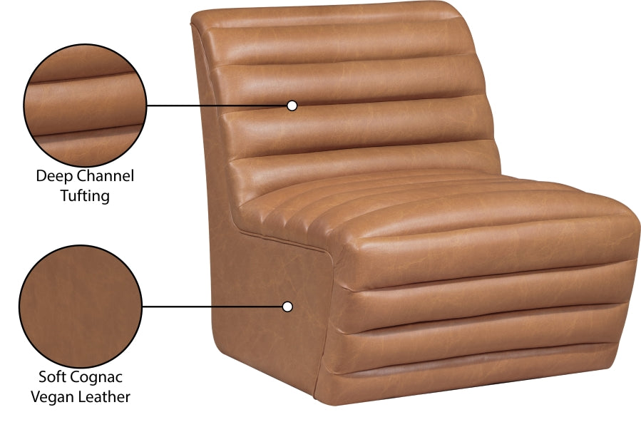 Vega Vegan Leather Upholstered Accent Chair