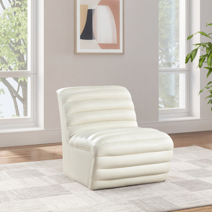 Vega Vegan Leather Upholstered Accent Chair