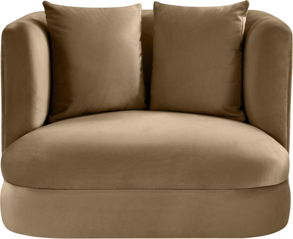 Alder Velvet Upholstered Accent Chair