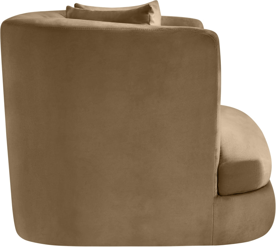 Alder Velvet Upholstered Accent Chair