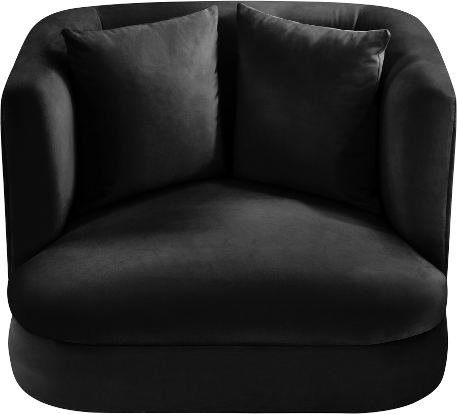 Alder Velvet Upholstered Accent Chair