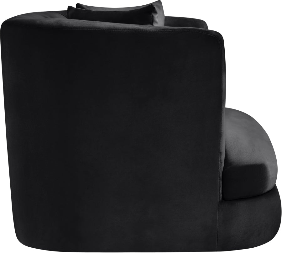 Alder Velvet Upholstered Accent Chair