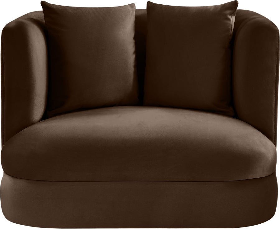 Alder Velvet Upholstered Accent Chair