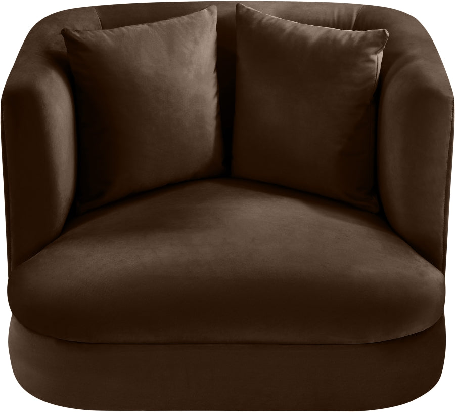Alder Velvet Upholstered Accent Chair